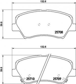 Тормозные колодки.) HELLA 8DB355021781