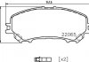 Комплект тормозных колодок, дисковый тормоз 8DB 355 021-861 BEHR / HELLA 8DB355021861 (фото 1)