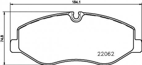 Гальмівні колодки (набір) HELLA 8DB 355 021-961