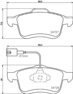 Тормозные колодки.) HELLA 8DB355024691