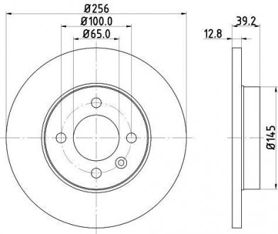 Тормозной диск HELLA 8DD355101641