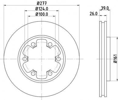 Тормозной диск HELLA 8DD355102921