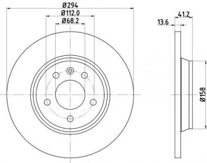 Тормозной диск HELLA 8DD355106661