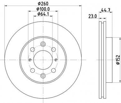 Тормозной диск HELLA 8DD355110321