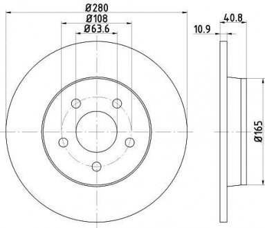 Тормозной диск BEHR / HELLA 8DD 355 111-401