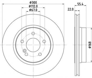 Тормозной диск HELLA 8DD355111851