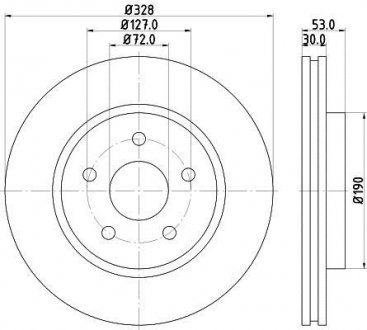 Тормозной диск HELLA 8DD355115921