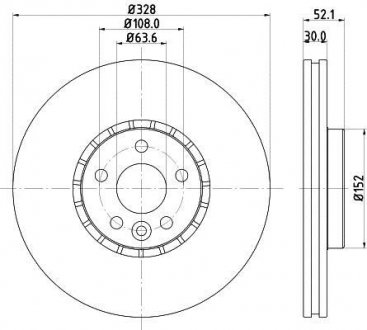 Тормозной диск HELLA 8DD355116181