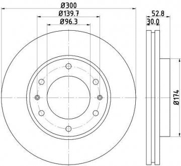 Тормозной диск HELLA 8DD355116481