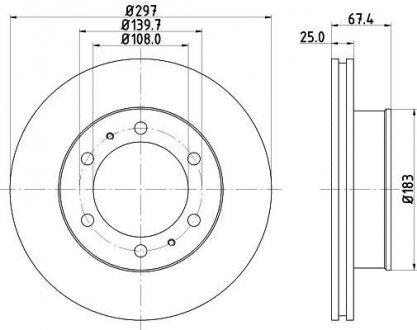 Тормозной диск HELLA 8DD355116821