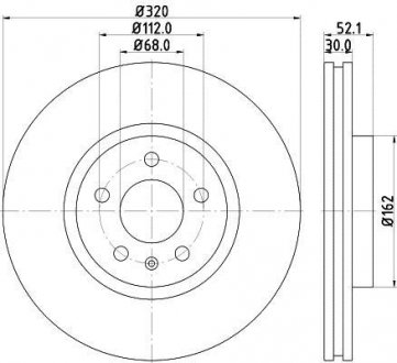 Тормозной диск 8DD 355 117-191 BEHR / HELLA 8DD355117-191