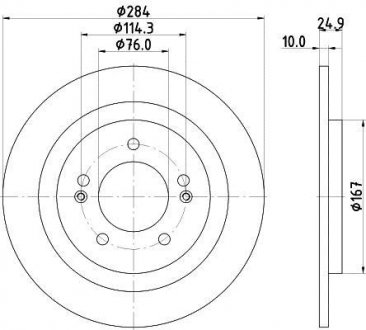 Тормозной диск HELLA 8DD355118231