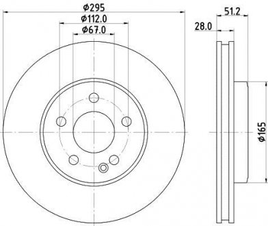 Тормозной диск HELLA 8DD355119591