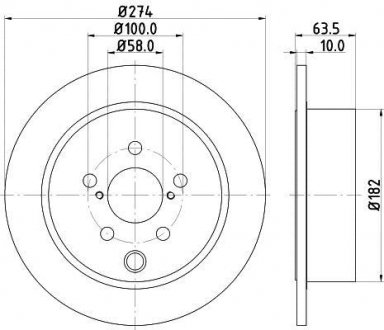 Тормозной диск 8DD 355 120-341 BEHR / HELLA 8DD355120341