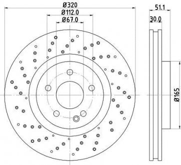 Тормозной диск HELLA 8DD355120351