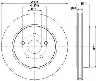 Тормозной диск HELLA 8DD355120911