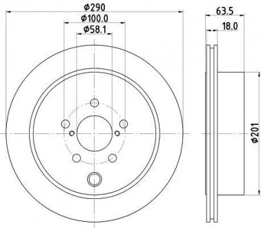 Тормозной диск HELLA 8DD355122281