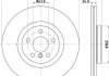 Диск тормозной передн. вентиль. BMW 2 F45 14- X1 F48 15- 330X24 V HELLA 8DD355122-641 (фото 1)