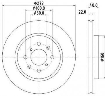 Тормозной диск HELLA 8DD355123071