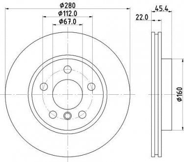 Тормозной диск HELLA 8DD355123481