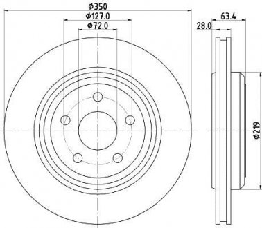 Тормозной диск HELLA 8DD355125141