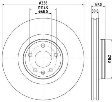 Тормозной диск HELLA 8DD355125171