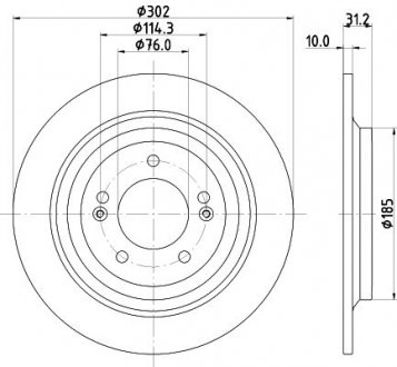 Диск тормозной HELLA 8DD355126681