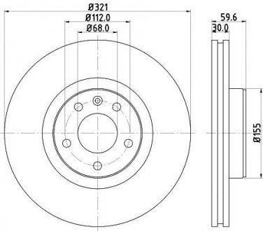 Диск тормозной HELLA 8DD355128301