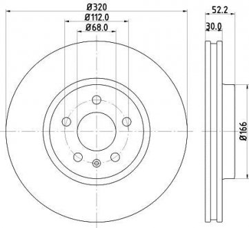 Тормозной диск HELLA 8DD355128721