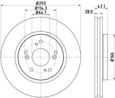 Тормозной диск HELLA 8DD355129061