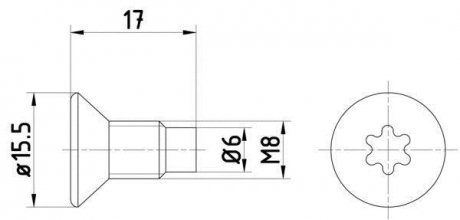 Болт HELLA 8DZ355209041