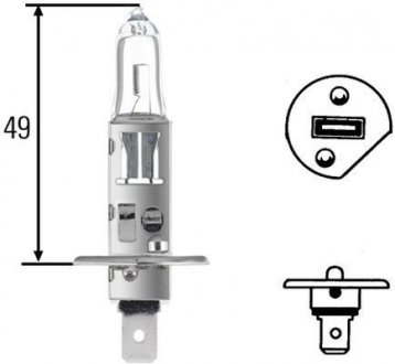 Лампа H1 12V 55W P14,5s 8GH 002 089-131 BEHR / HELLA 8GH002089131 (фото 1)