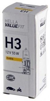 Лампа VALUEFIT H3 12V 55W PK22s HELLA 8GH242632041