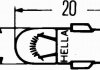 Лампа накаливания, oсвещение салона, Лампа накаливания, Лампа накаливания, oсвещение салона, Лампа, выключатель 8GP 002 066-121 BEHR / HELLA 8GP002066121 (фото 2)