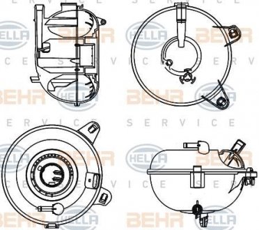 Компенсационный бак AU/SE/SK/VW HELLA 8MA376702464