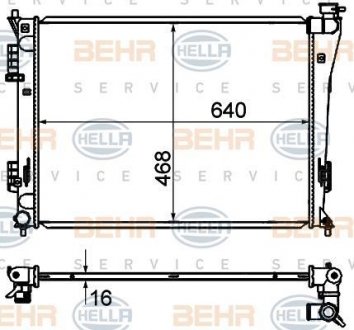 Теплообменник HELLA 8MK376735251