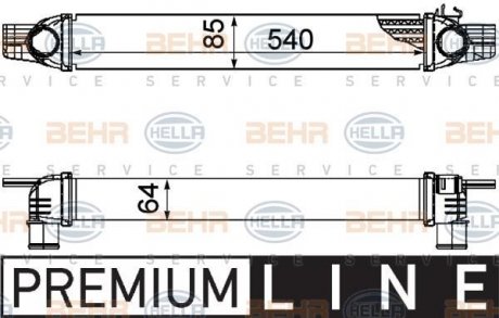 Интеркулер HELLA 8ML376746531