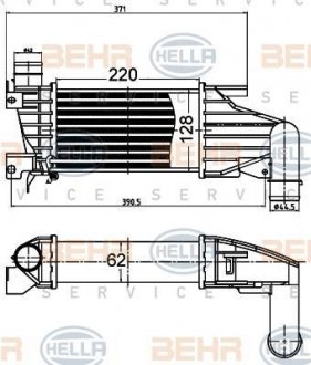 Теплообмінник HELLA 8ML376988404