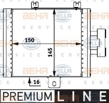Радіатор масляний 8MO 376 726-271 BEHR / HELLA 8MO376726271