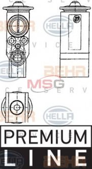 Расширительный клапан, кондиционер HELLA 8UW351239071