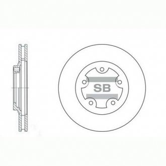 Диск тормозной HYUNDAI STAREX LIVERO 96-00 (SANGSIN) SANGSIN Hi-Q (SANGSIN) SD1029