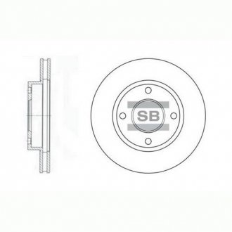 Тормозной диск Hi-Q (SANGSIN) SD3027 (фото 1)