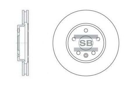 Тормозной диск передний SANGSIN Hi-Q (SANGSIN) SD3031