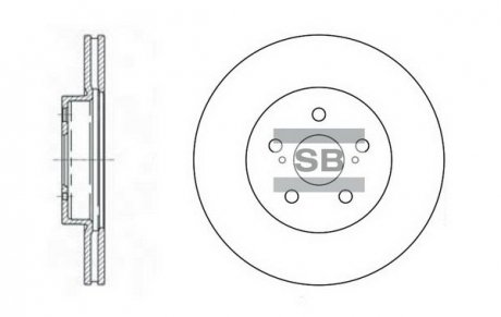 Диск тормозной SANGSIN Hi-Q (SANGSIN) SD4001