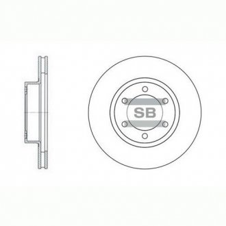 Диск тормозной TOYOTA PRADO (SANGSIN) SANGSIN Hi-Q (SANGSIN) SD4004