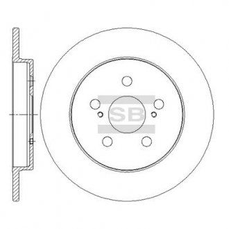Шт. Тормозной диск Hi-Q (SANGSIN) SD4060