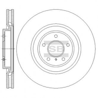 Гальмівний диск передн SANGSIN Hi-Q (SANGSIN) SD4228