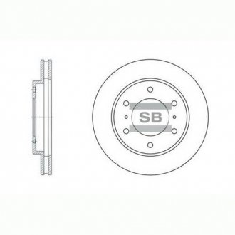 Диск тормозной MITSUBISHI PAJERO III, IV (SANGSIN) SANGSIN Hi-Q (SANGSIN) SD4306