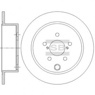 Диск гальмівний SANGSIN Hi-Q (SANGSIN) SD4708