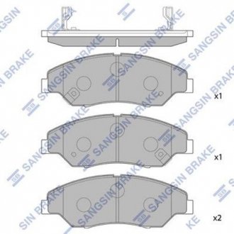 Кт. Тормозные колодки Hi-Q (SANGSIN) SP1118